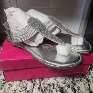 Womens silver sandals